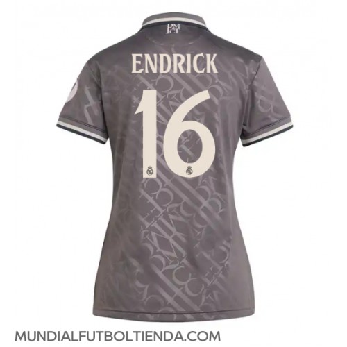 Camiseta Real Madrid Endrick #16 Tercera Equipación Replica 2024-25 para mujer mangas cortas